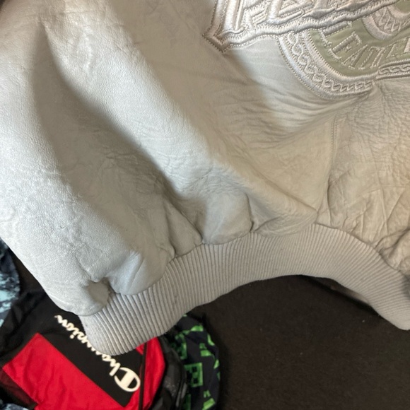 Vintage Pelle Pelle Men's Leather Jacket Size 50 Pre Owned Used Rare Cream Ivory - Picture 11 of 15